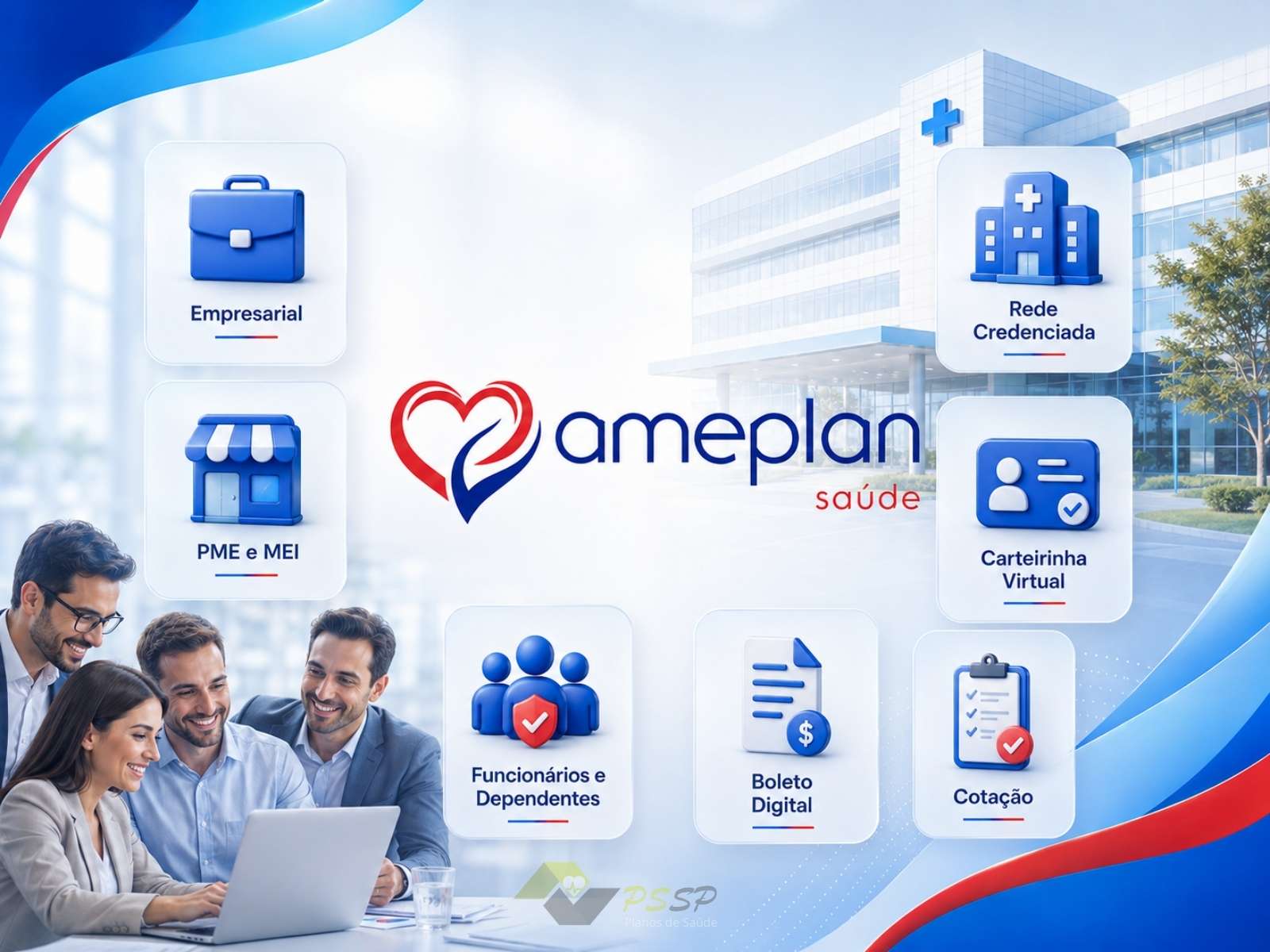 Ameplan Empresarial plano de saúde para MEI PME e empresas