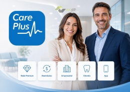 Conheça os planos de saúde Care Plus, uma opção premium para empresas que buscam rede credenciada qualificada, reembolso, app, odontológico, medicina ocupacional, prevenção e cotação personalizada.