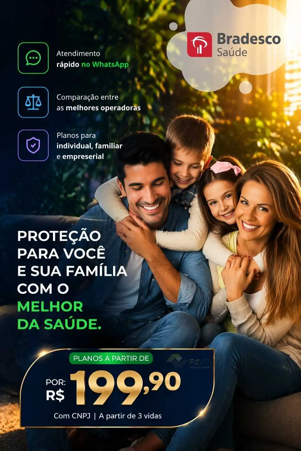 Plano de saúde para você, sua família ou empresa
