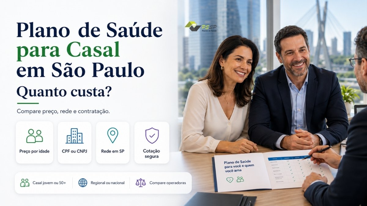 quanto custa um plano de saúde para um casal em São Paulo