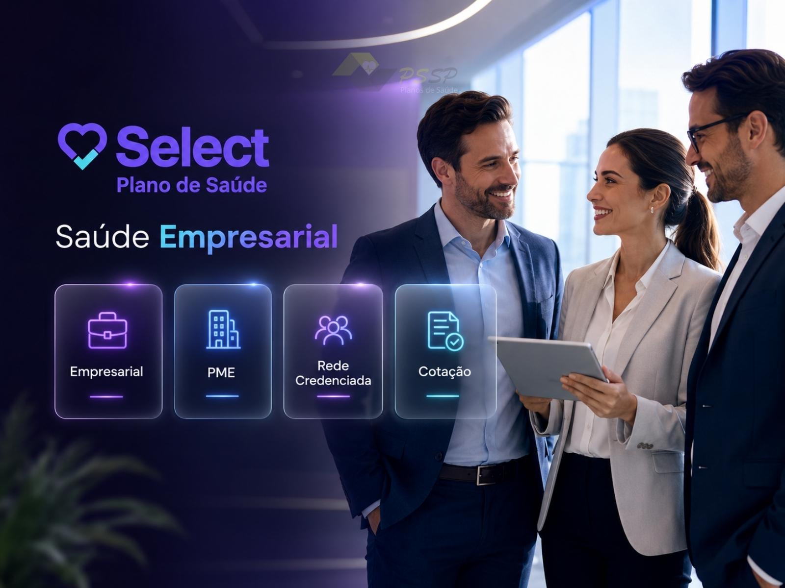 Select Saúde Empresarial plano de saúde para empresa CNPJ com rede credenciada