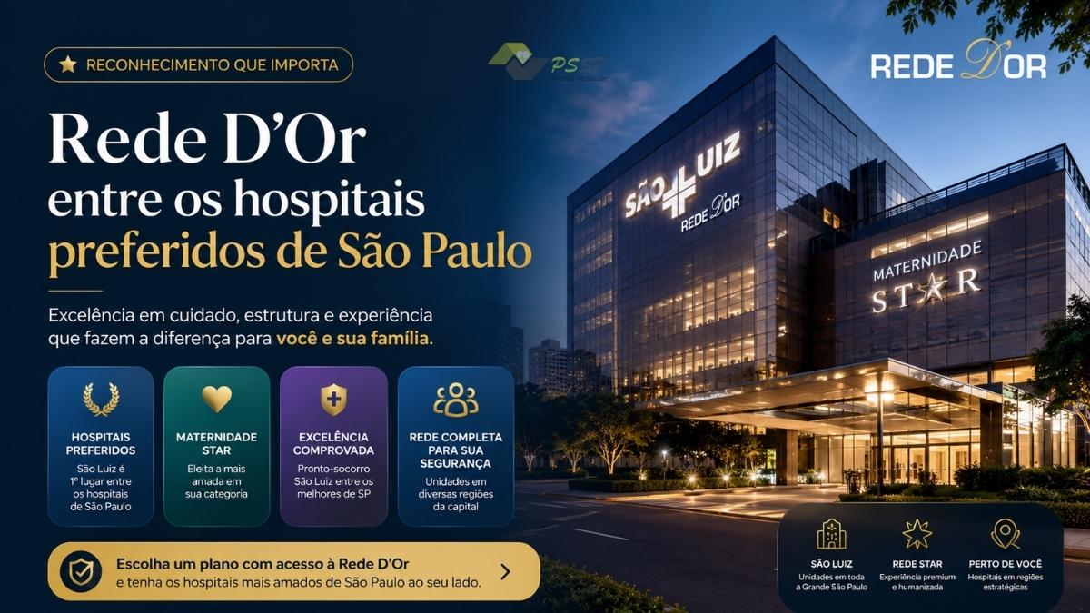 Planos de saúde com Rede D'Or em São Paulo