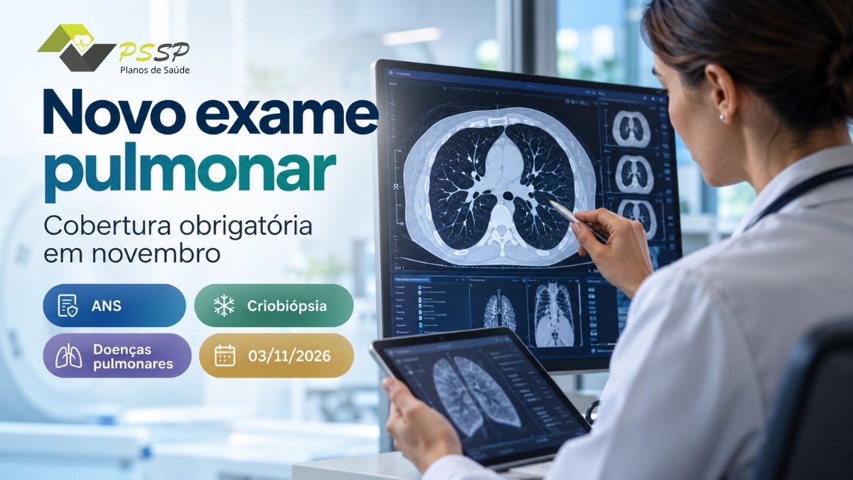 Planos de saúde terão de cobrir novo exame pulmonar a partir de novembro